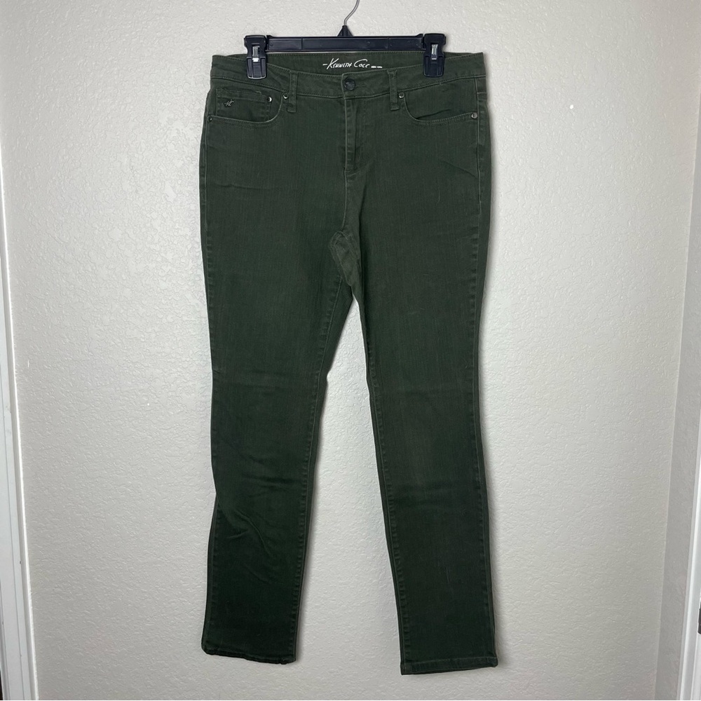 Kenneth Cole Dark Green Skinny Jeans for Women Size 30” Waist